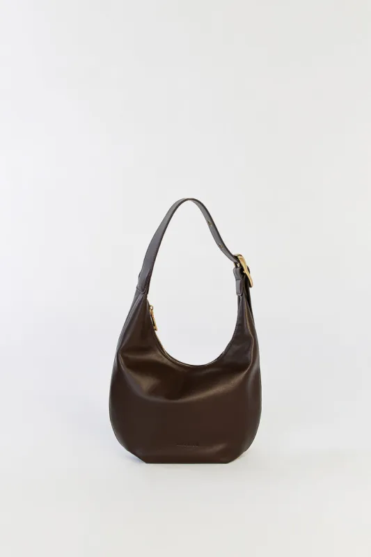 BRIE LEON CRIOSSANT BAG CHOCOLATE sold by Dissh