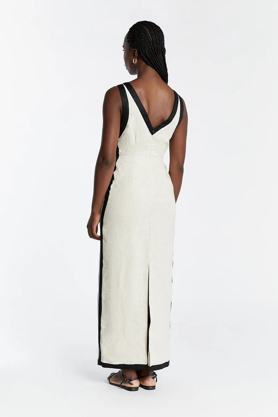 ZURI NATURAL LINEN MAXI DRESS sold by Dissh product image thumbnail 4