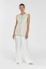 MYA WHITE SATIN PANT sold by Dissh