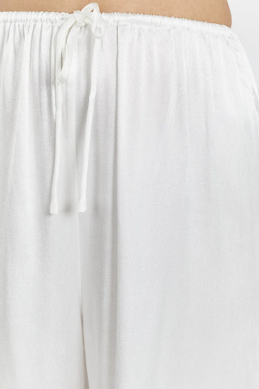 MYA WHITE SATIN PANT sold by Dissh product image thumbnail 5