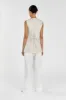 MYA WHITE SATIN PANT sold by Dissh