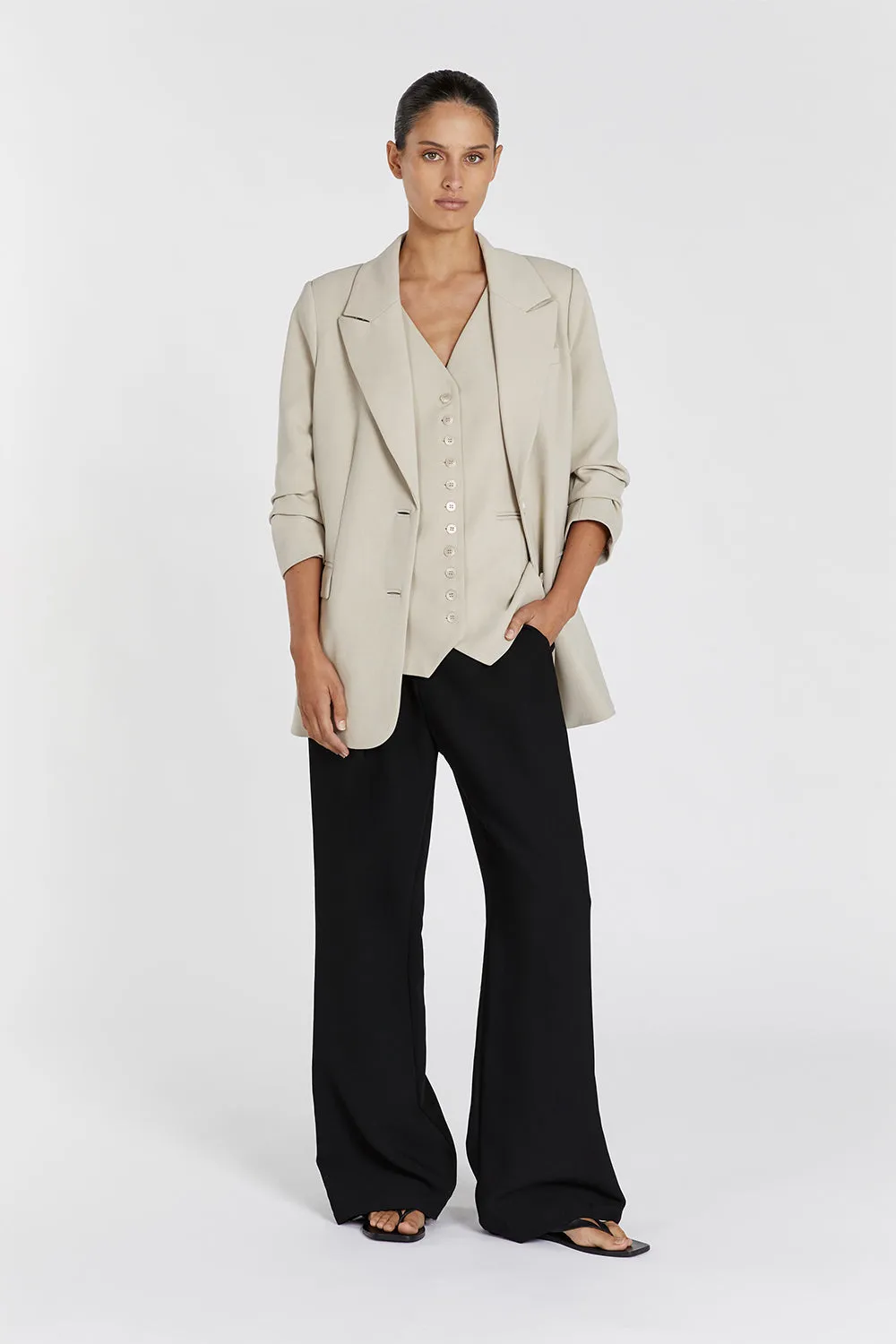 CELINE PEBBLE LONGLINE VEST sold by Dissh