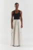 ISLA NATURAL LINEN CARGO MAXI SKIRT sold by Dissh