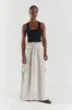 ISLA NATURAL LINEN CARGO MAXI SKIRT sold by Dissh