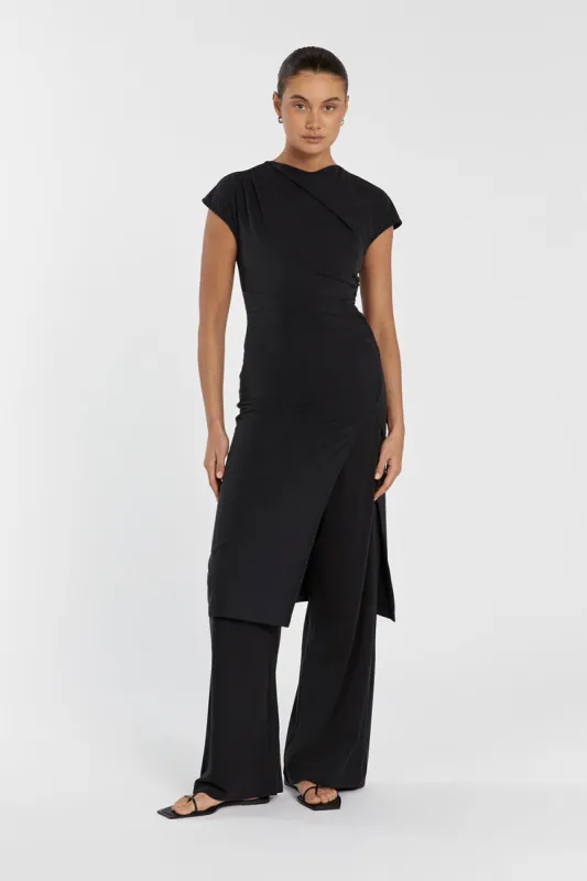 RIO CHARCOAL WIDE LEG MODAL PANT sold by Dissh