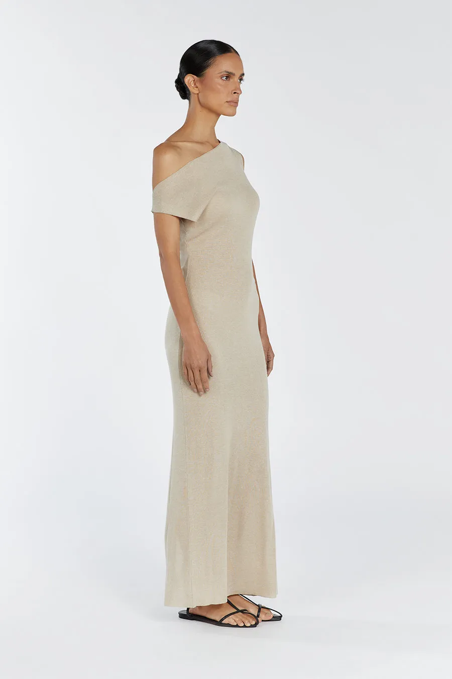 JUNIE NATURAL KNIT MIDI DRESS sold by Dissh product image thumbnail 3