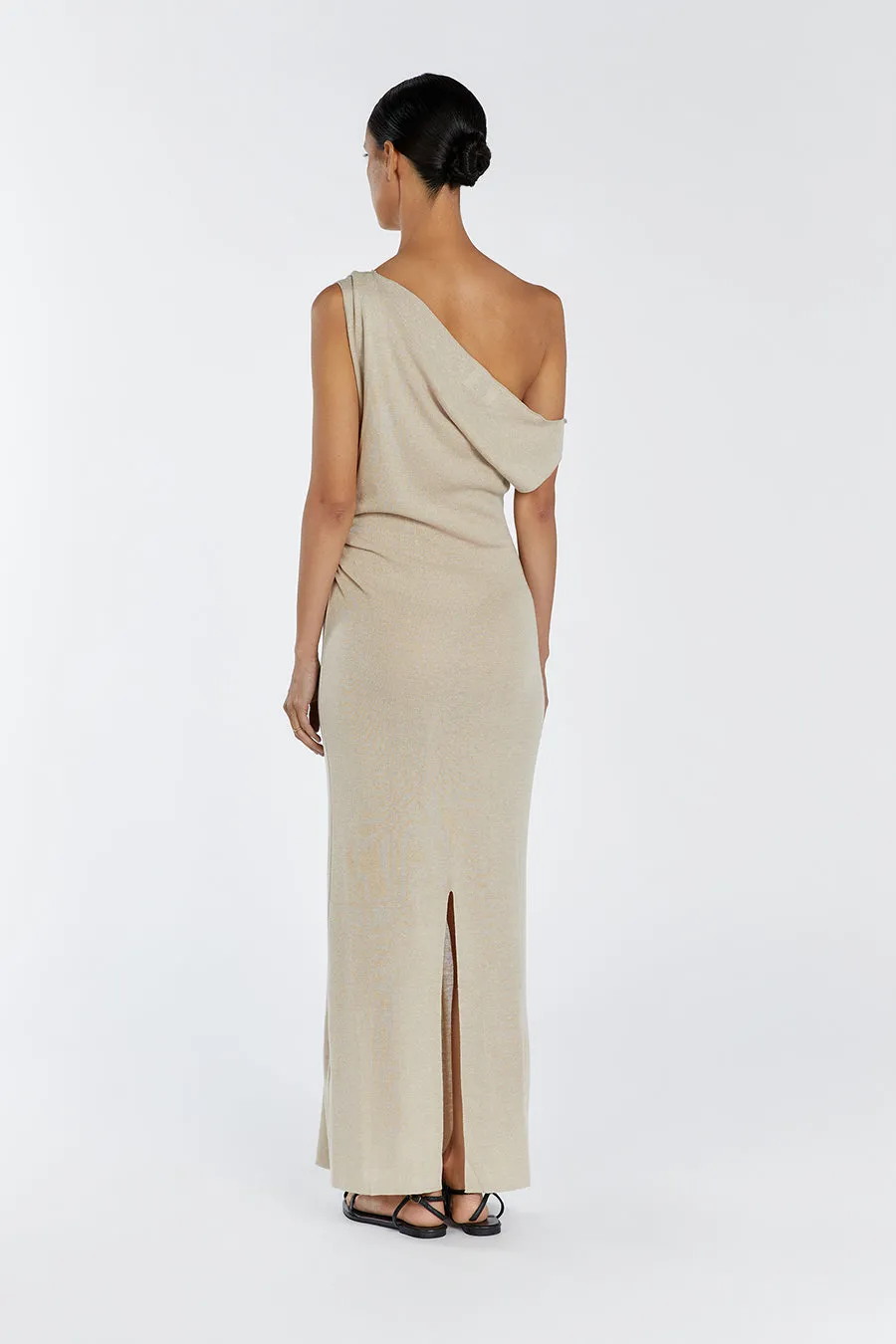 JUNIE NATURAL KNIT MIDI DRESS sold by Dissh product image thumbnail 4