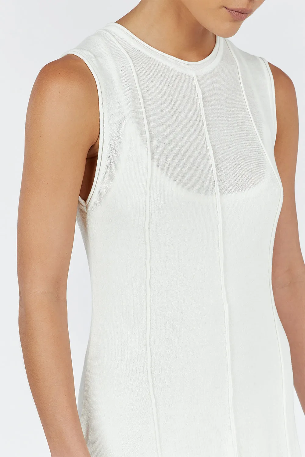 PARKER OFF WHITE KNIT DRESS sold by Dissh product image thumbnail 5