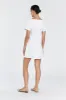 JAMIE WHITE LINEN MINI DRESS sold by Dissh