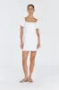 JAMIE WHITE LINEN MINI DRESS sold by Dissh
