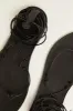 MARIA FARRO ERINI BLACK SANDAL sold by Dissh