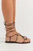 MARIA FARRO ERINI BLACK SANDAL sold by Dissh