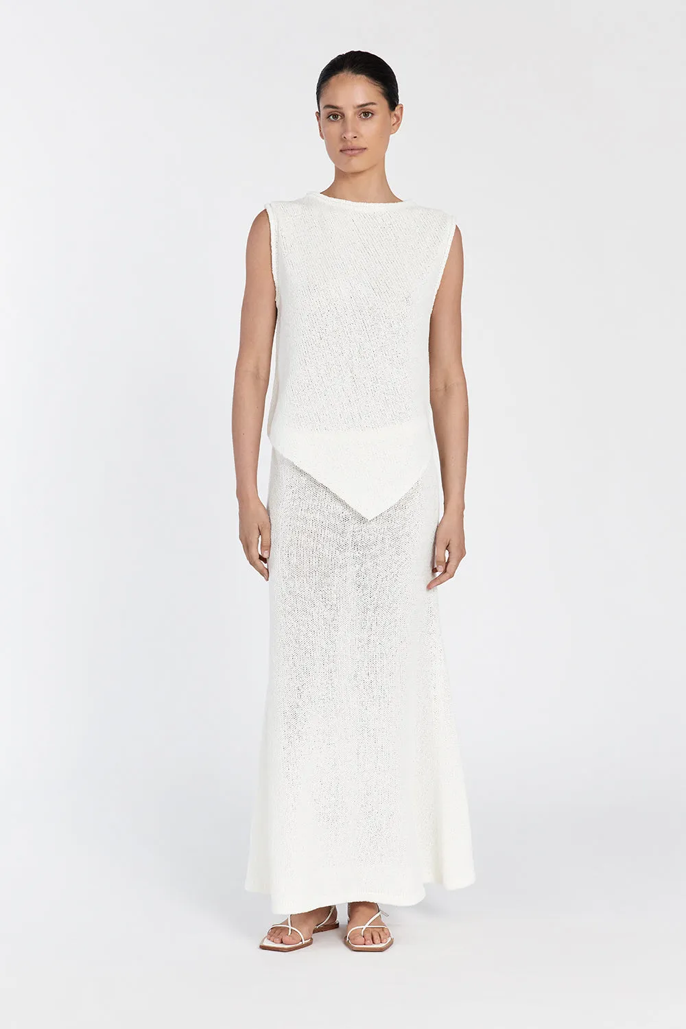 ALTHEA OFF WHITE MAXI SKIRT sold by Dissh product image thumbnail 2