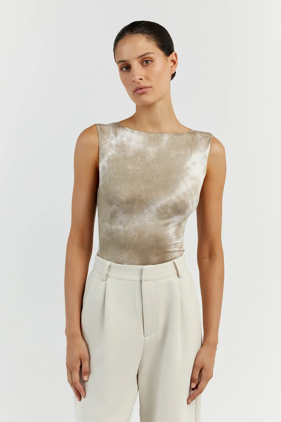 CASPER MOSS TIE DYE SLEEVELESS TANK sold by Dissh product image thumbnail 2