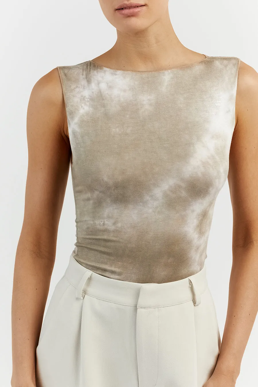 CASPER MOSS TIE DYE SLEEVELESS TANK sold by Dissh product image thumbnail 5