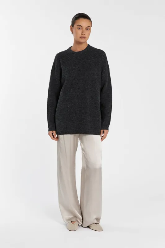 ANDERSON CHARCOAL MARLE KNIT JUMPER sold by Dissh