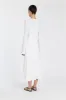 SYLVIA OFF WHITE KNIT MIDI DRESS sold by Dissh