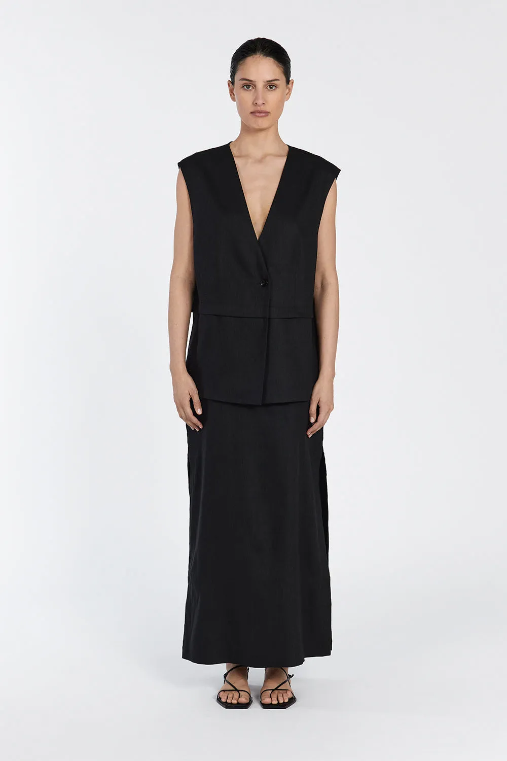 TAYLOR BLACK VEST sold by Dissh product image thumbnail 2