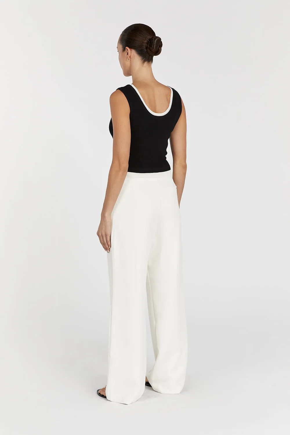 NOEL BLACK CONTRAST KNIT TANK sold by Dissh product image thumbnail 4