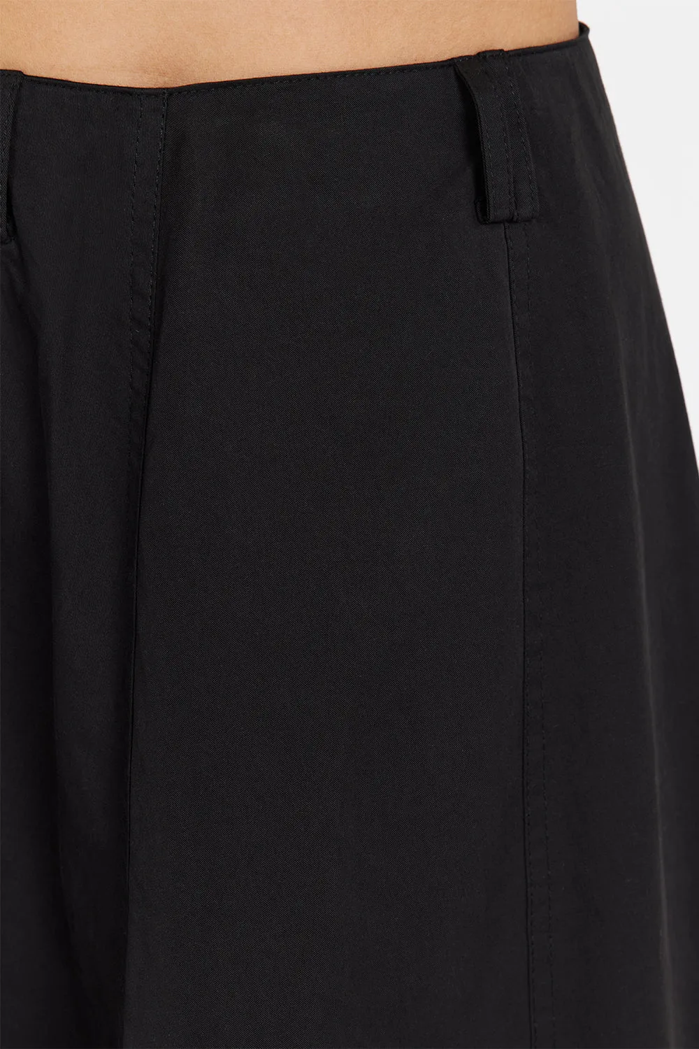 RICKIE BLACK COTTON MIDI SKIRT sold by Dissh product image thumbnail 5