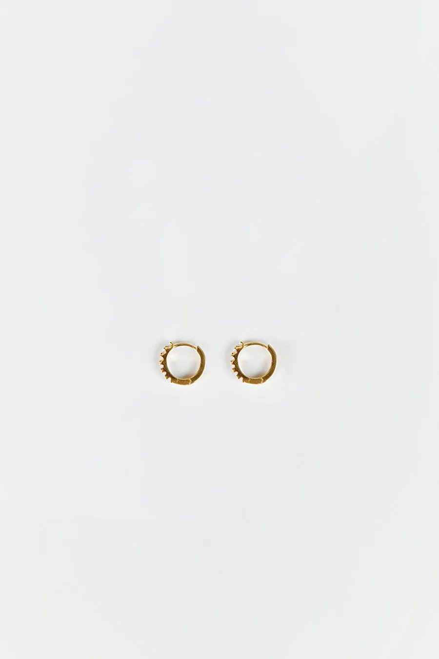 PORTER ANGEL CLEAR/GOLD HUGGIE EARRINGS sold by Dissh product image thumbnail 2