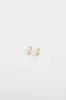 PORTER ANGEL CLEAR/GOLD HUGGIE EARRINGS sold by Dissh