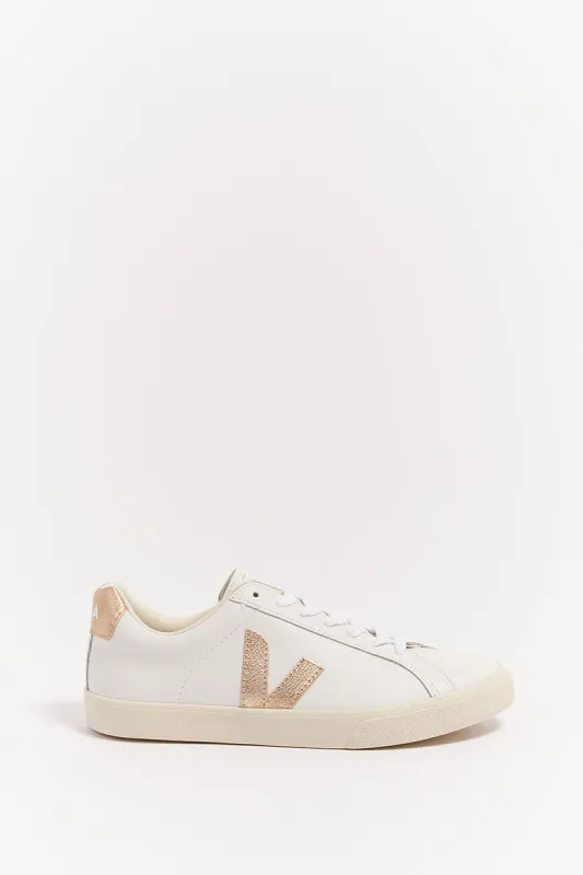 VEJA ESPLAR LEATHER WHITE PLATINE sold by Dissh