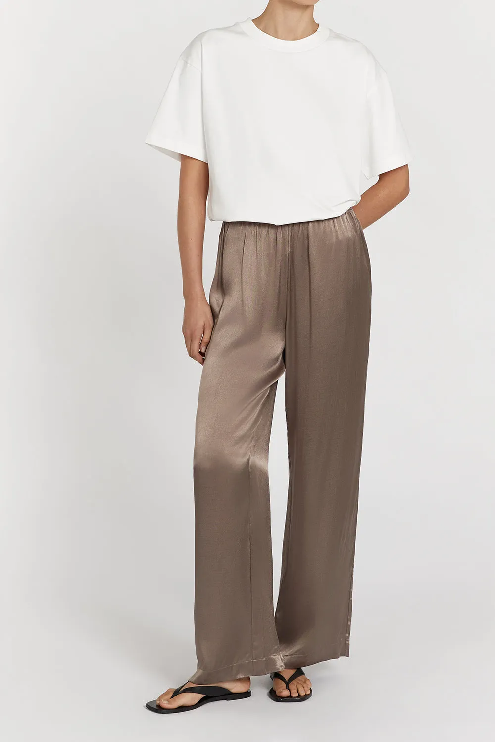 EVE LATTE SATIN PANT sold by Dissh product image thumbnail 2
