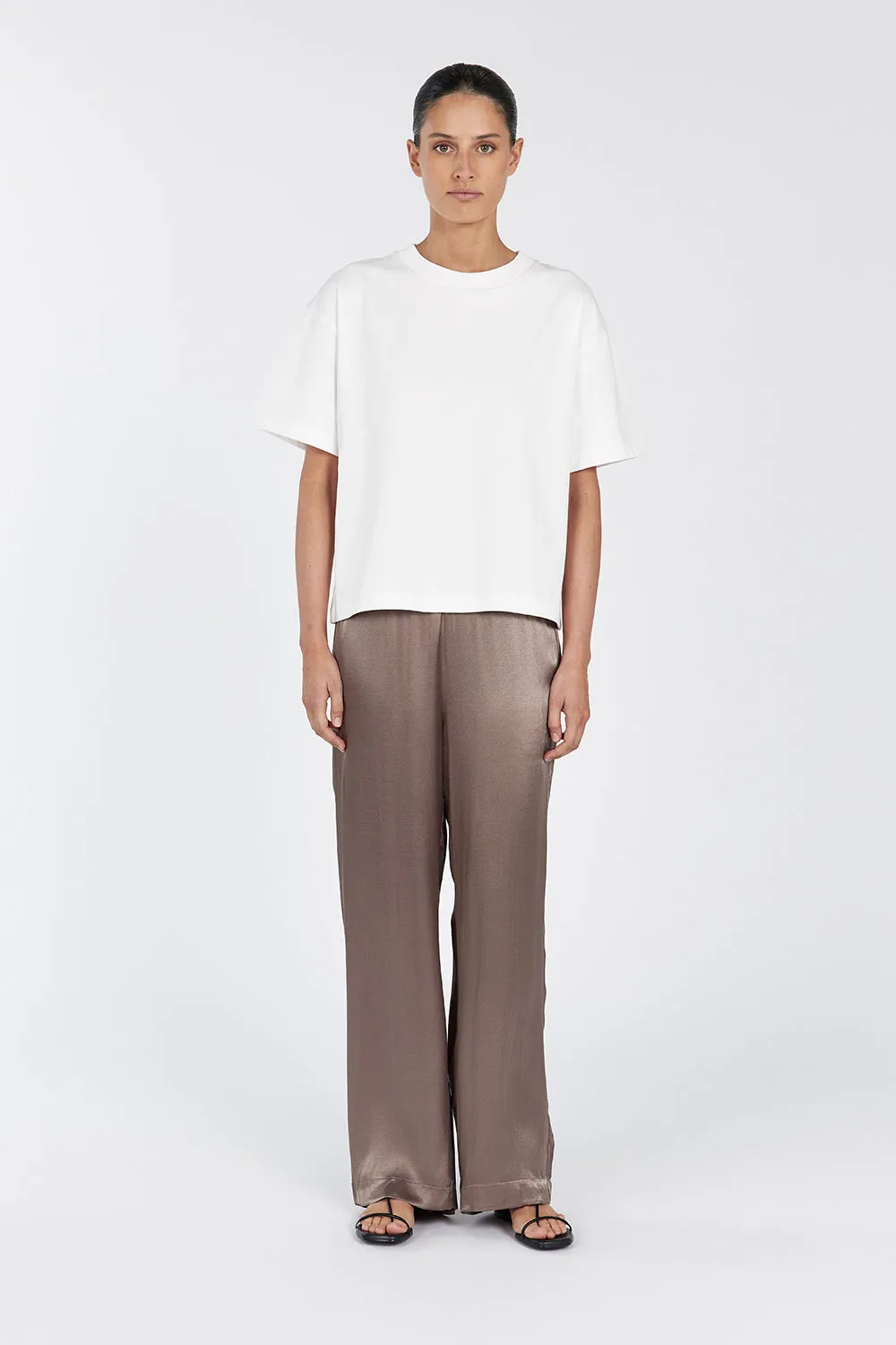 EVE LATTE SATIN PANT sold by Dissh