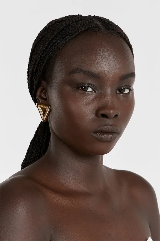 CENDRE LOUVRE GOLD EARRINGS sold by Dissh