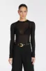 HARPER BLACK LONG SLEEVE KNIT TOP sold by Dissh