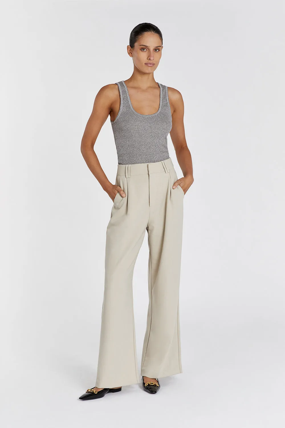 THEO GREY TANK sold by Dissh