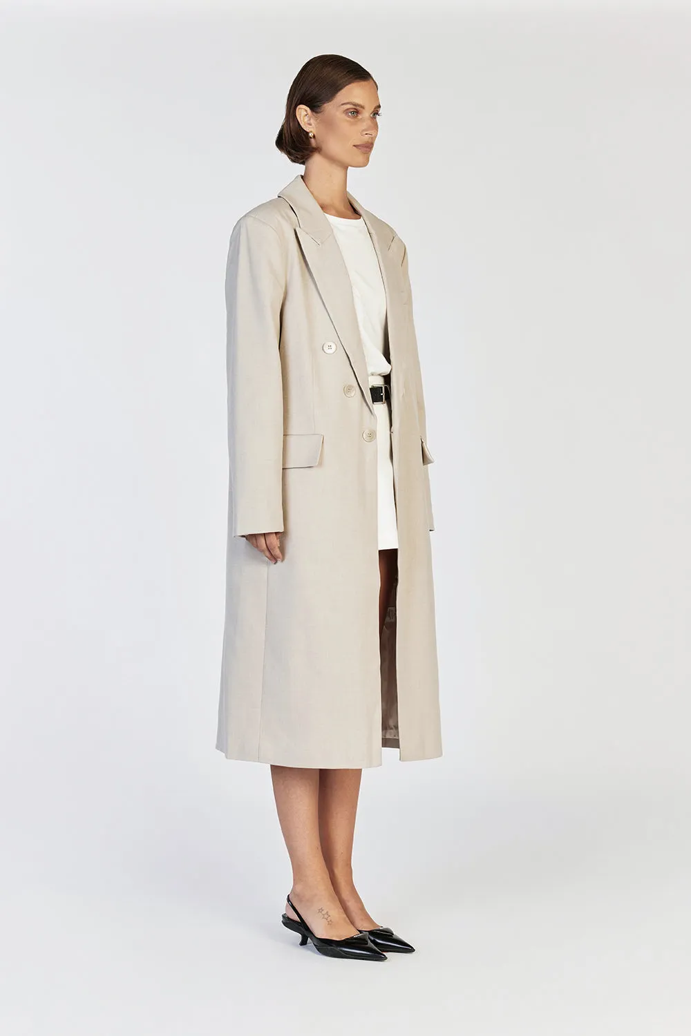 HARLEY STONE LONGLINE COAT sold by Dissh product image thumbnail 3