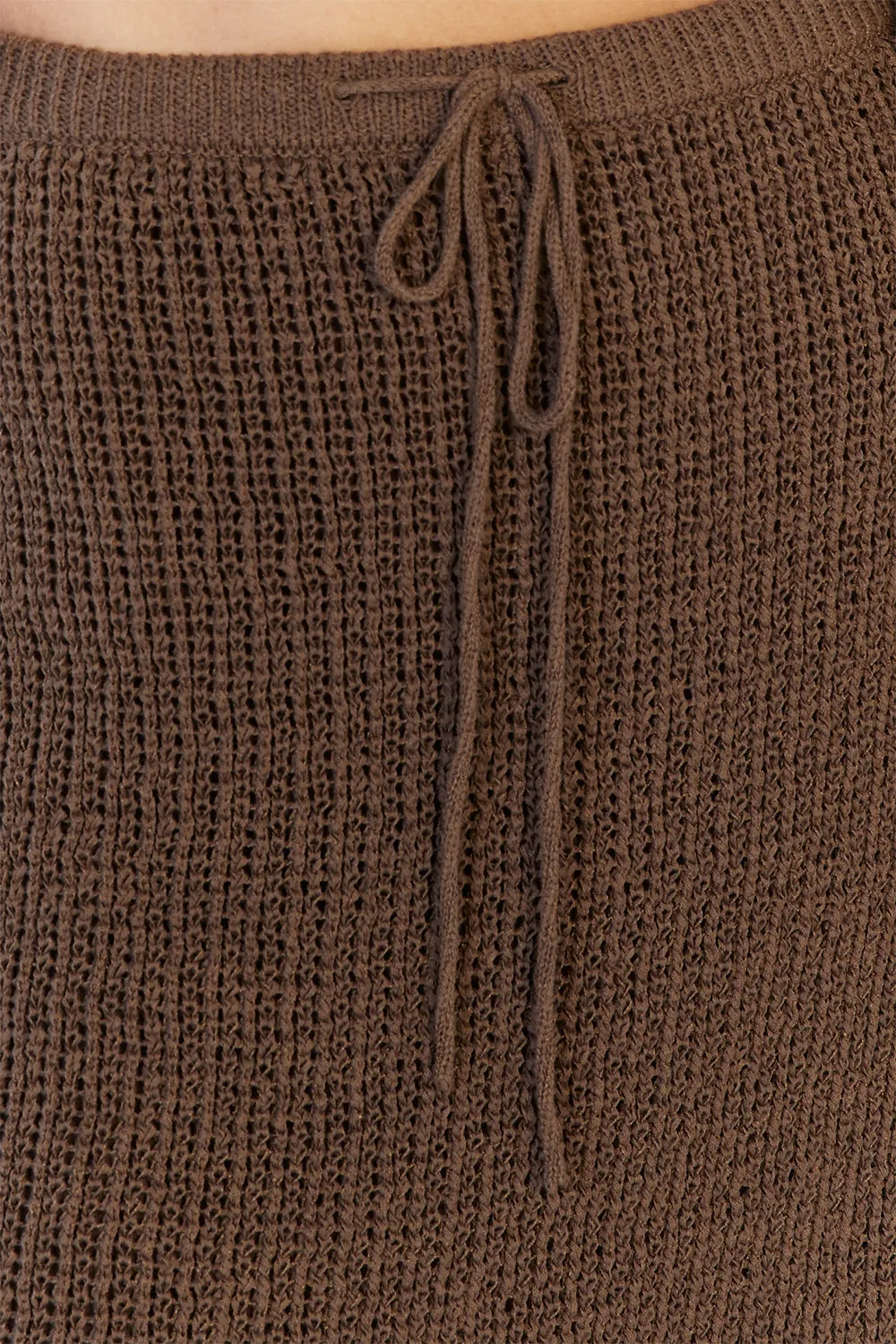 MARGOT CHOC KNIT CROCHET MINI SKIRT sold by Dissh product image thumbnail 5