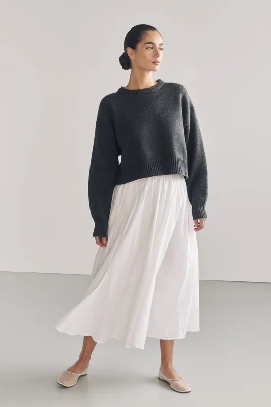 OLIVER CHARCOAL MARLE KNIT JUMPER sold by Dissh