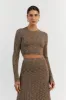 LOTTIE MOSS MARLE LONG SLEEVE CROP sold by Dissh