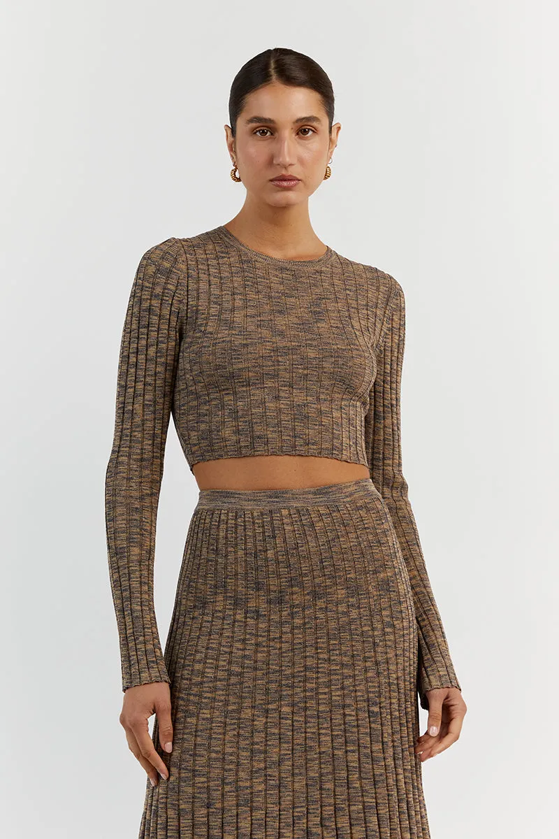 LOTTIE MOSS MARLE LONG SLEEVE CROP sold by Dissh product image thumbnail 2