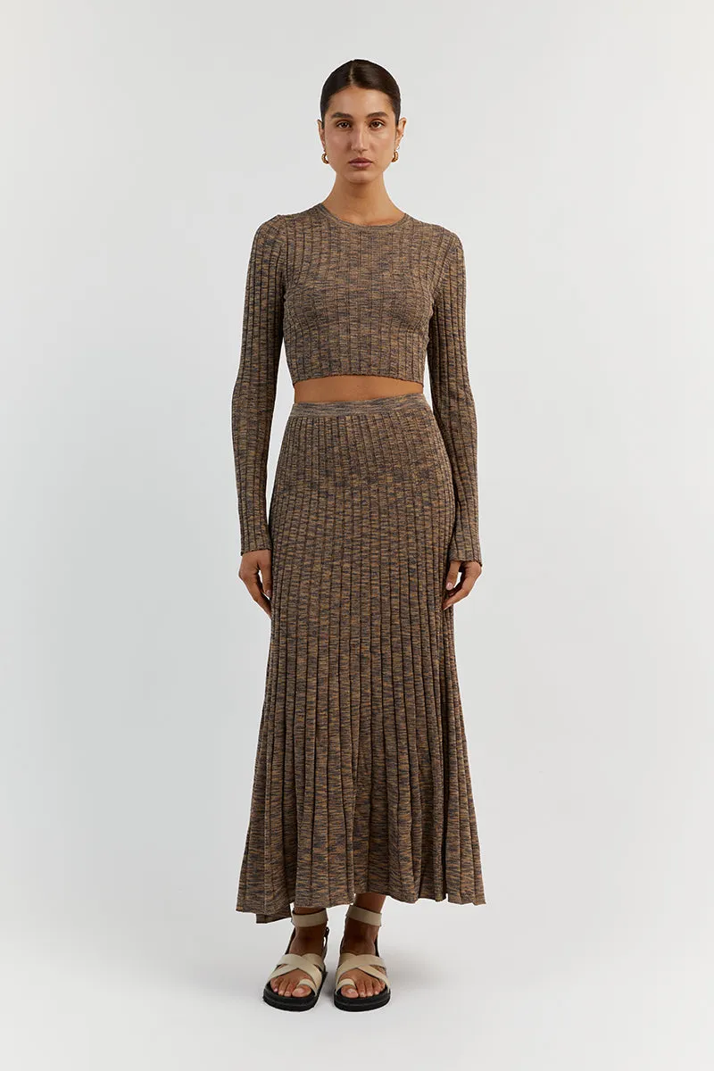 LOTTIE MOSS MARLE LONG SLEEVE CROP sold by Dissh