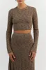 LOTTIE MOSS MARLE LONG SLEEVE CROP sold by Dissh