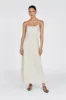 LUCIA NATURAL LINEN MIDI DRESS sold by Dissh