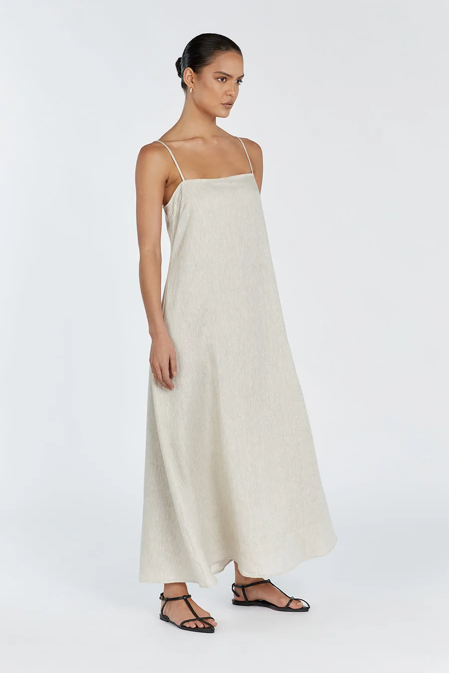 JEM NATURAL LINEN MAXI DRESS sold by Dissh product image thumbnail 3