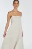 JEM NATURAL LINEN MAXI DRESS sold by Dissh