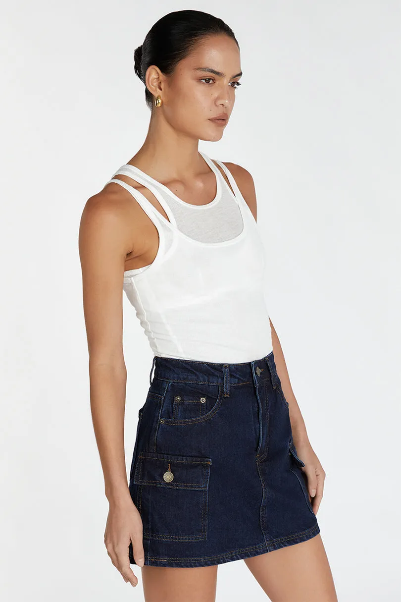FELIX INDIGO CARGO SKORT sold by Dissh product image thumbnail 3