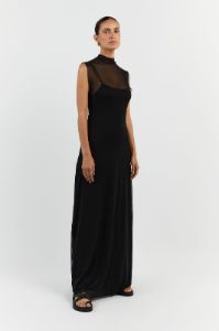 JAGGER BLACK SLEEVELESS MAXI DRESS sold by Dissh