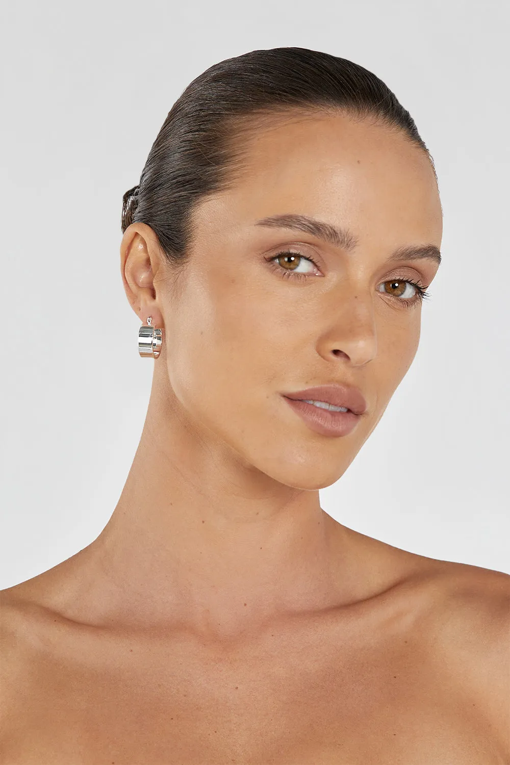 LUV AJ THE POSITANO SILVER HOOPS sold by Dissh product image thumbnail 2