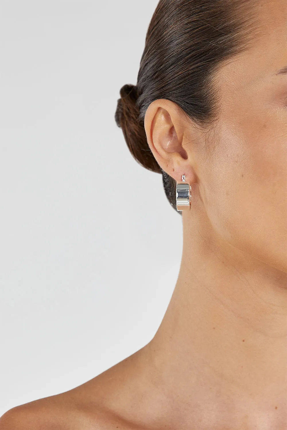 LUV AJ THE POSITANO SILVER HOOPS sold by Dissh product image thumbnail 4