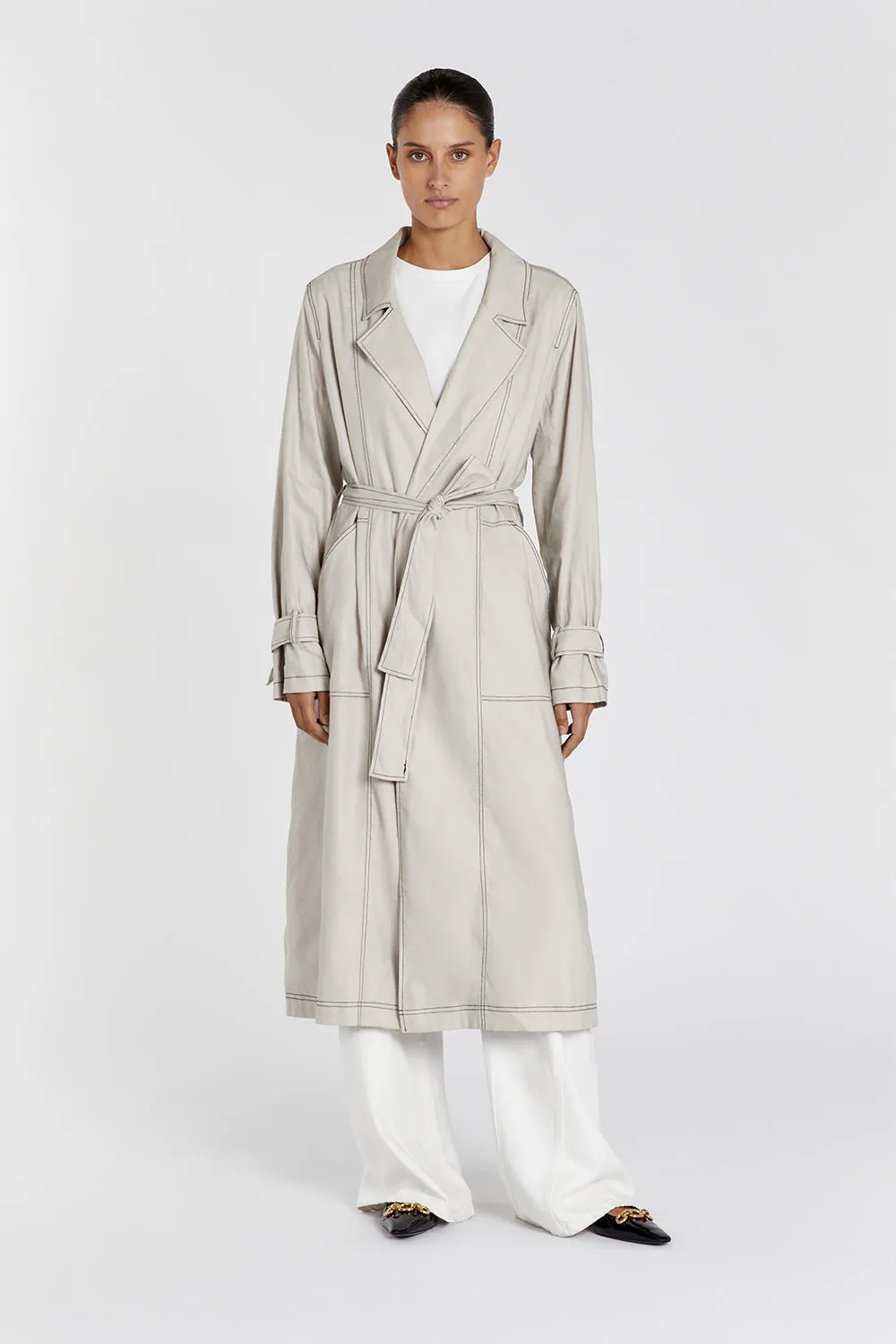 MAEL CHALK TRENCH sold by Dissh product image thumbnail 2