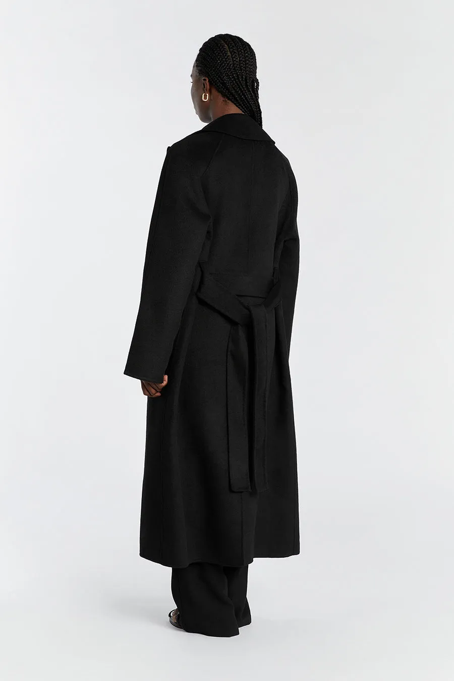 MATILDA BLACK WOOL FELT COAT sold by Dissh product image thumbnail 4