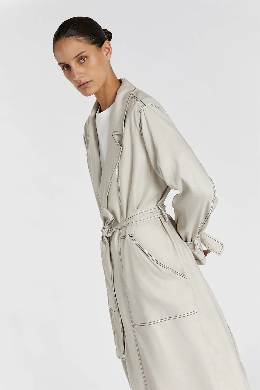 MAEL CHALK TRENCH sold by Dissh product image thumbnail 3