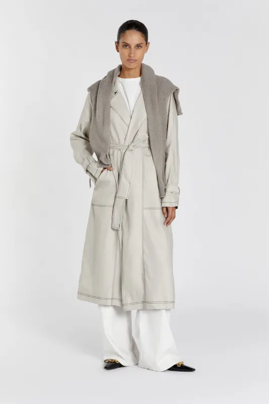 MAEL CHALK TRENCH sold by Dissh